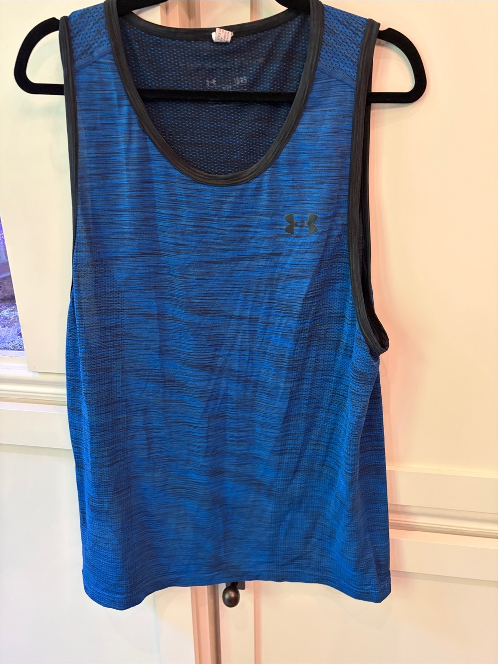 Under Armour Men’s Blue Athletic Mesh Tank with Black Trim